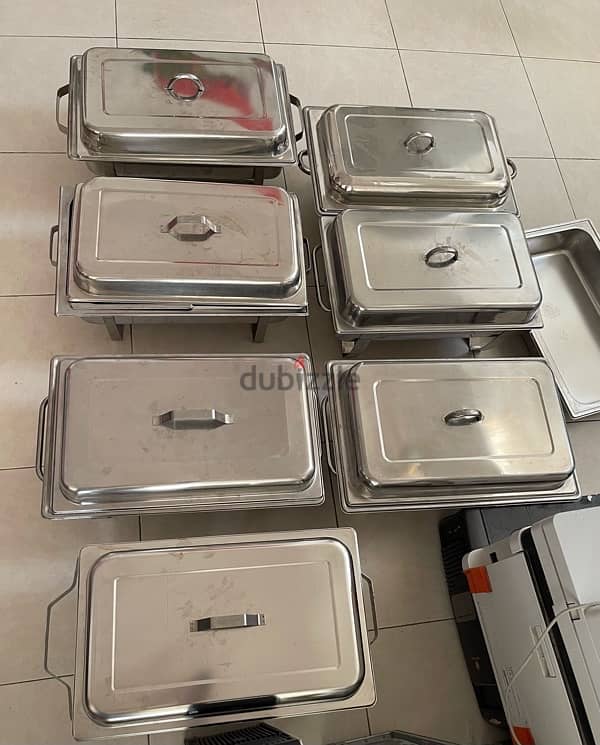 Hotel pans. Steamer pans. Chafing pans. 2