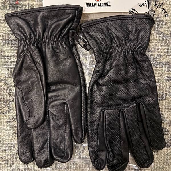 Men’s  Gloves - Genuine black leather 7