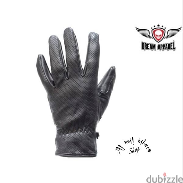 Men’s  Gloves - Genuine black leather 8