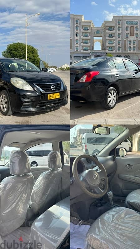 Nissan sunny 2013 for monthly rent  120 rial 0