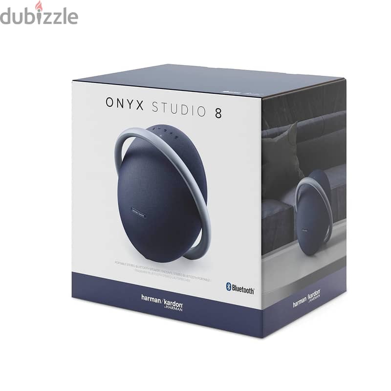 Harman Kardon Onyx Studio 8 Bluetooth Speaker – Blue 2