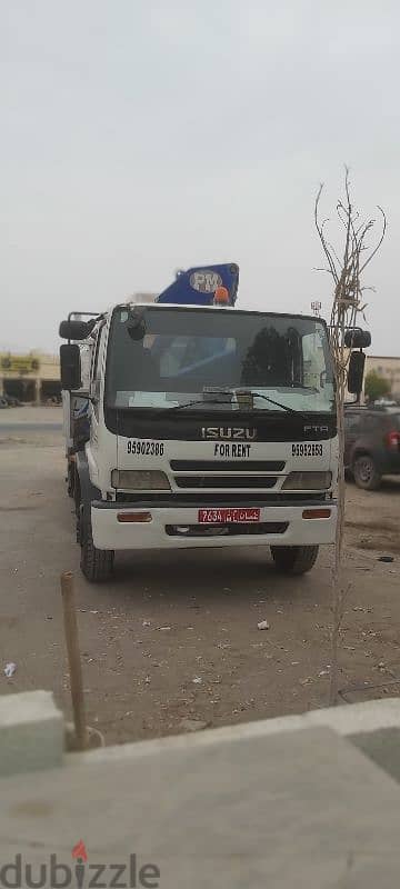 Hiup truck for rent all Muscat 7ton 10ton Best price 9595 26 58 House