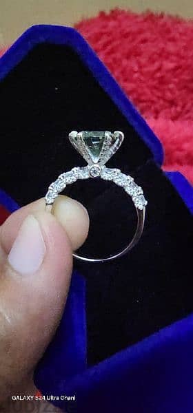 mosanite diamond rings with certificate 6