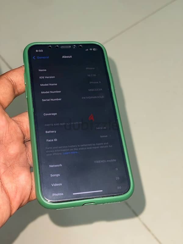 iPhone x for sell 256gb 2