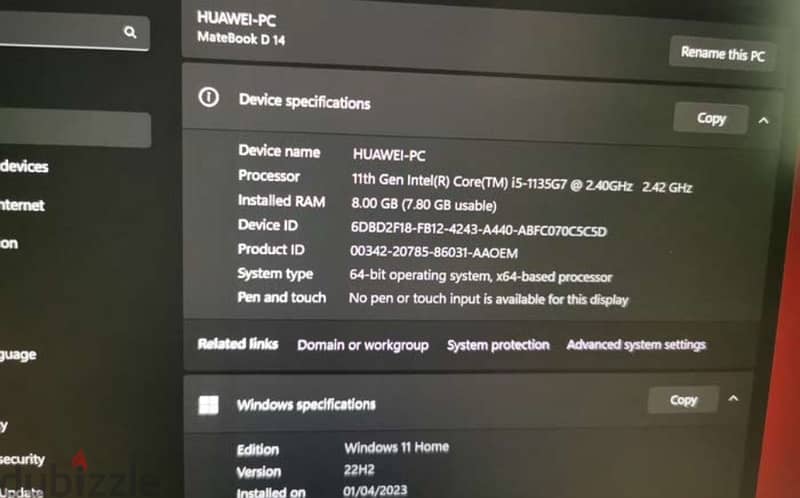 laptop huawei mcctest 0