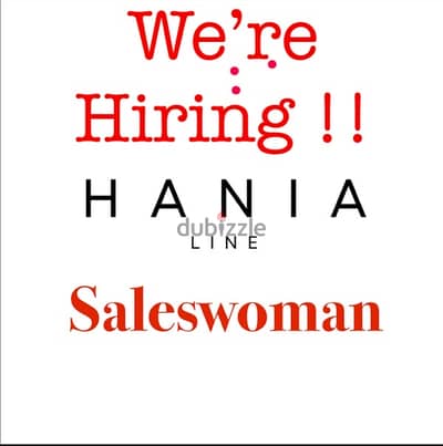 Saleswoman required