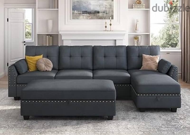 new model l shape sofa with bad 0