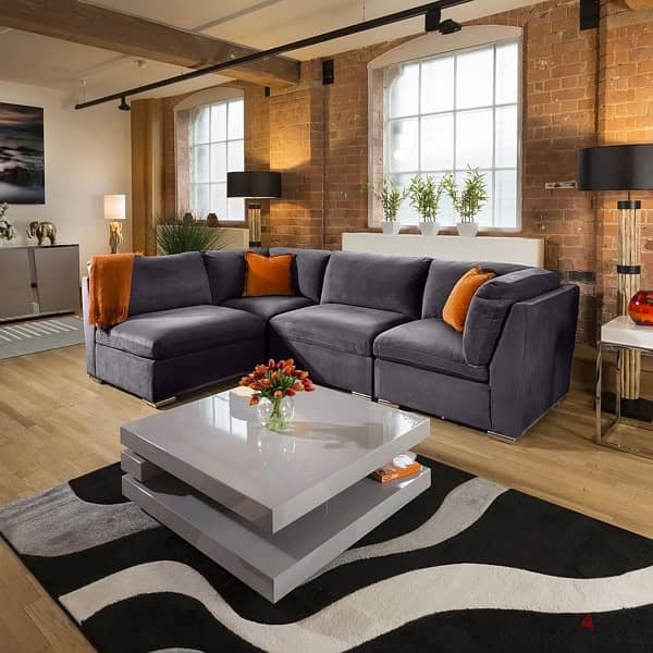 new model l shape sofa with bad 1