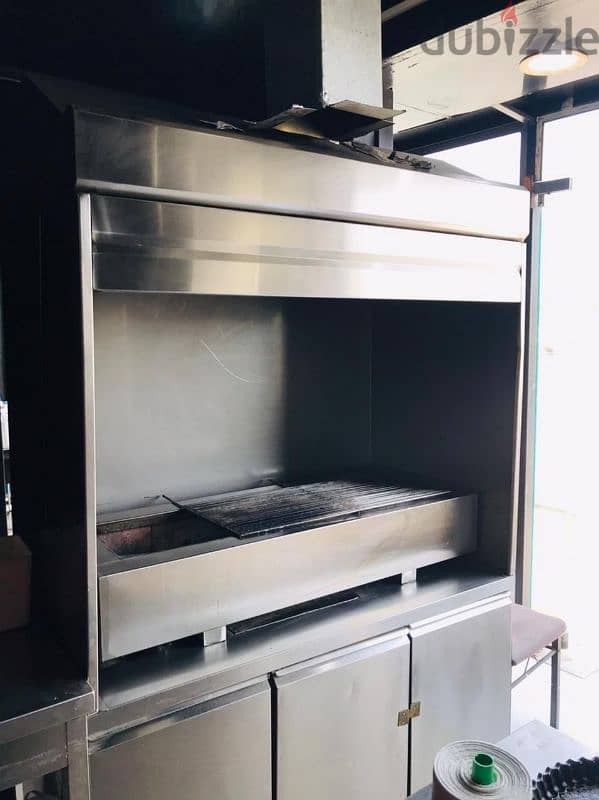 bbq machine with chiller for sale 2