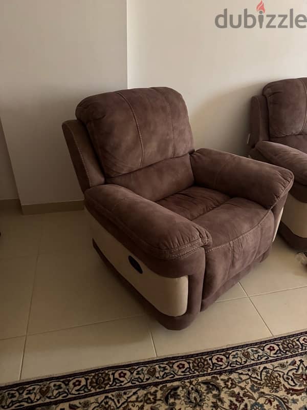 Home center sofa with recliner 0