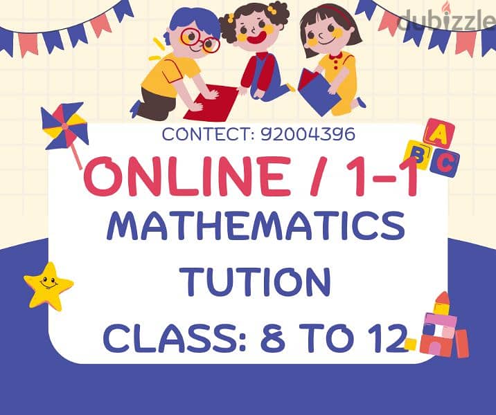 mathematics private classes, Online and 1-to-1 0