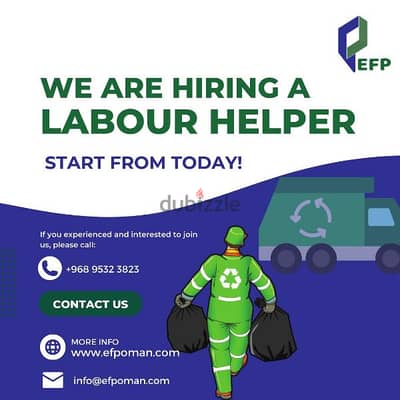 6 helpers needed immediate start