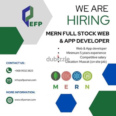 Mern Full Stack Web and App Developer