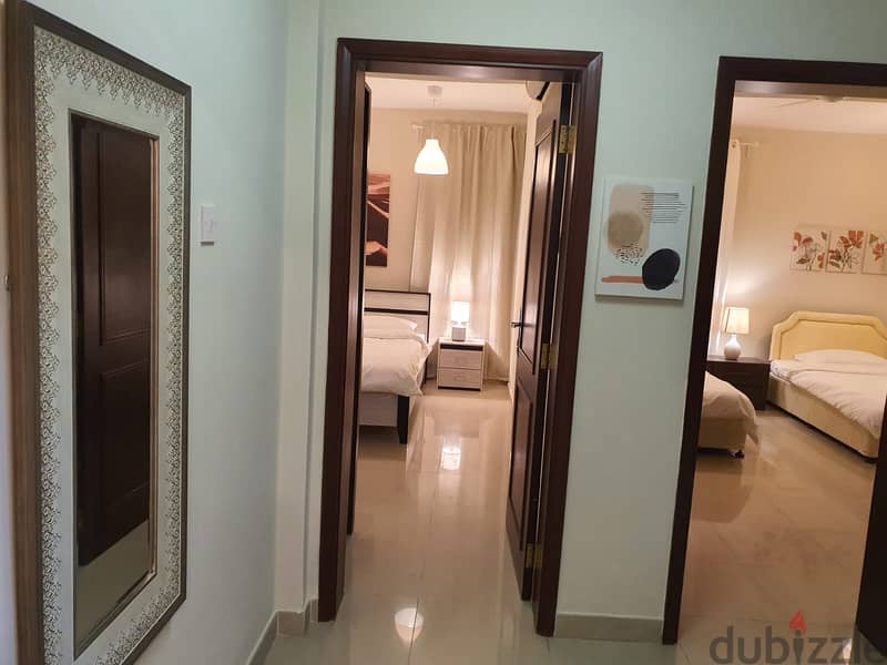 Furnsihed two bedroom apartment with sittingroom شقة غرفتين وصاله 5