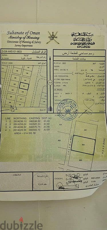 Land in barka Aldahas 0