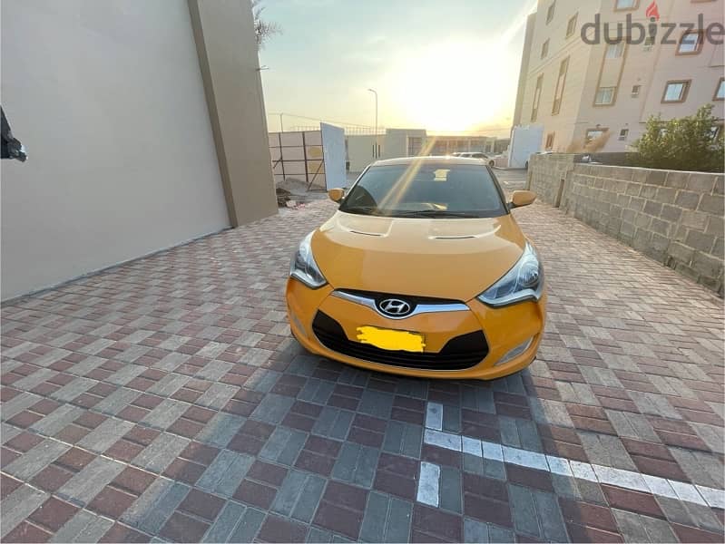 Hyundai Veloster 2015 yellow color GCC car 0