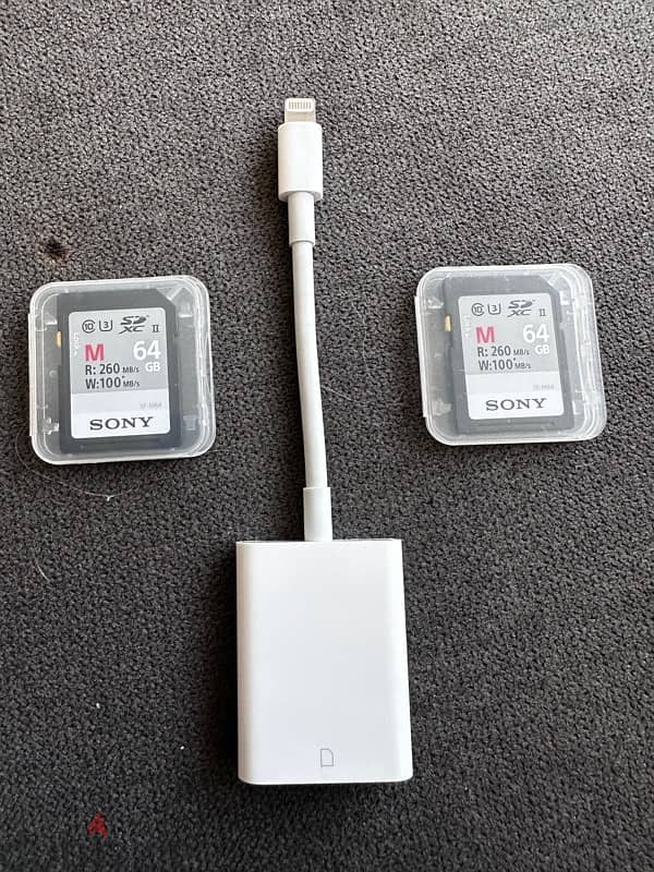 SONY 65GB SD Card and iPhone reader 0