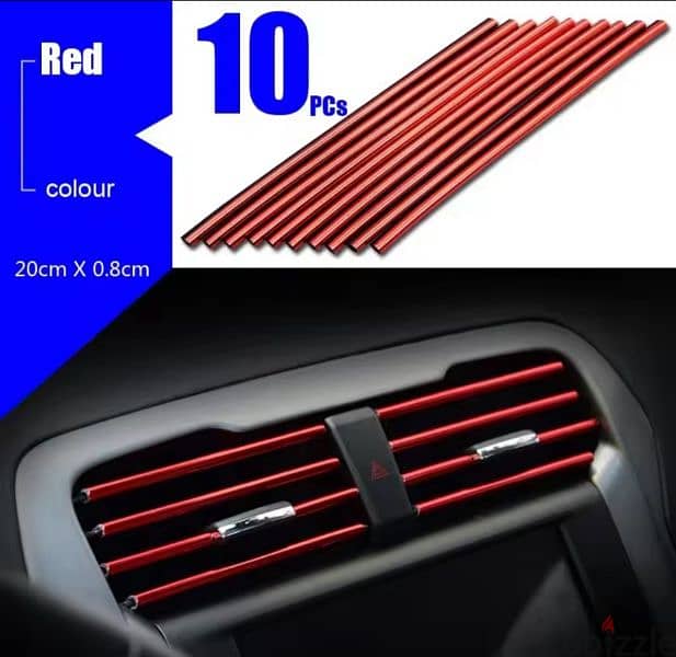 10 قطع لتزين مكيف السياره- 10pics of decorate for car ac 6