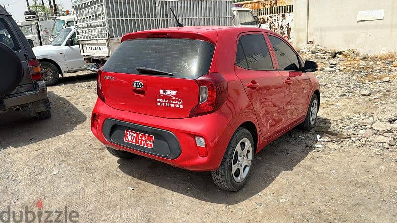 Kia Picanto 2020 Model for rent in Very good Condition بيكانتو للايجا 6