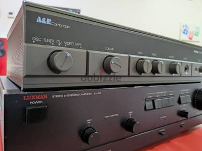 Luxman and Arcam integrated amplifier