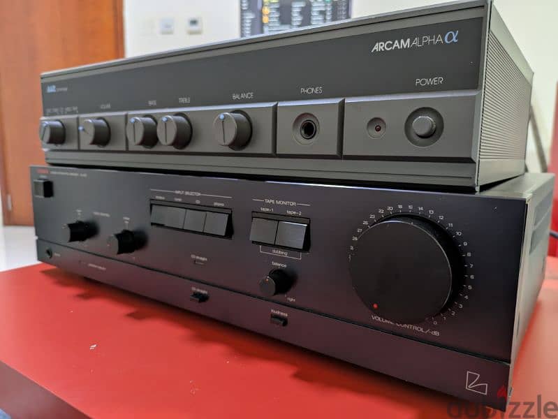 Luxman and Arcam integrated amplifier 1