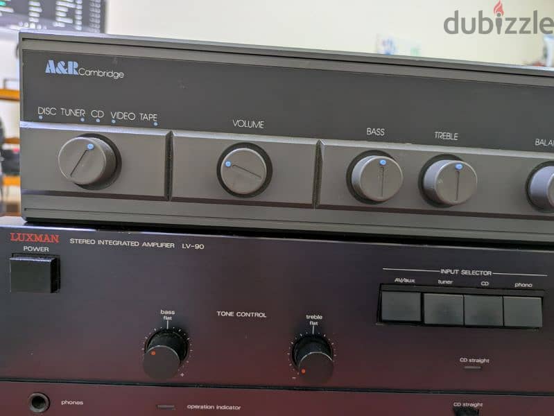 Luxman and Arcam integrated amplifier 3