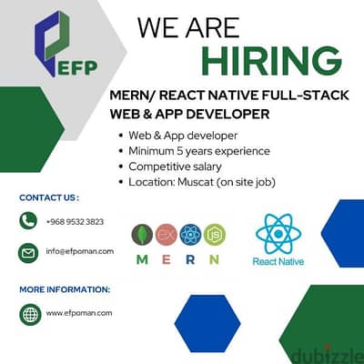 Mern Full Stack Web and App Developer