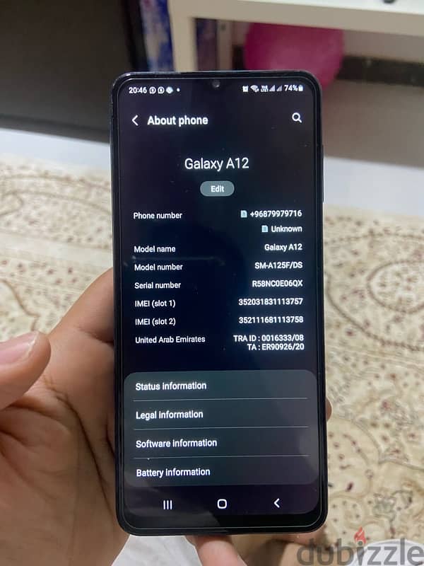 Samsung A12 4