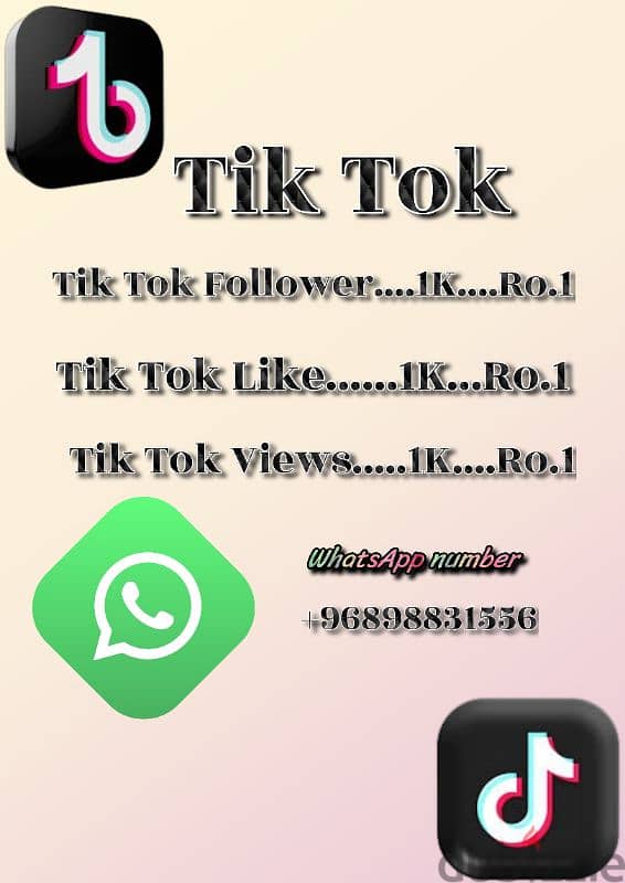 Instagram YouTube Tik Tok Facebook 2