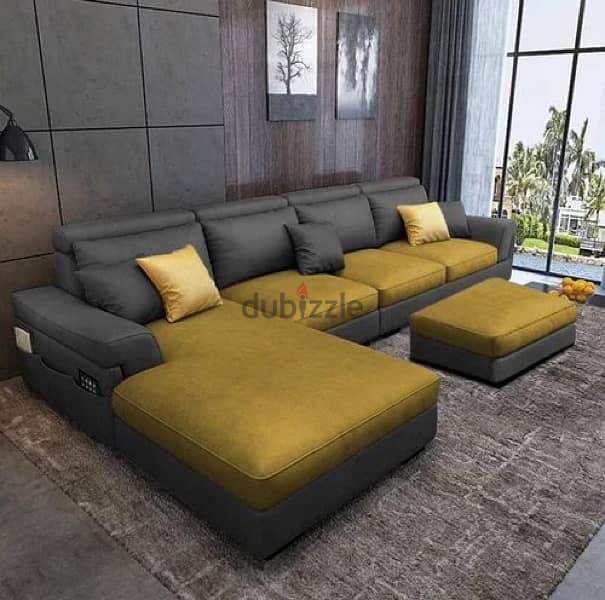 new model l shape sofa with bad 1