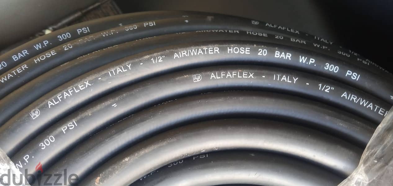 Alfaflex Italy Air/Water Hose Black 1/2'' 2