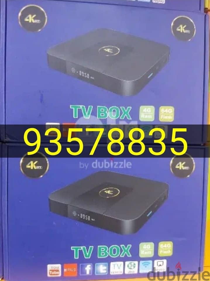 Android box new with subscription 1year free all countries channels wo 0