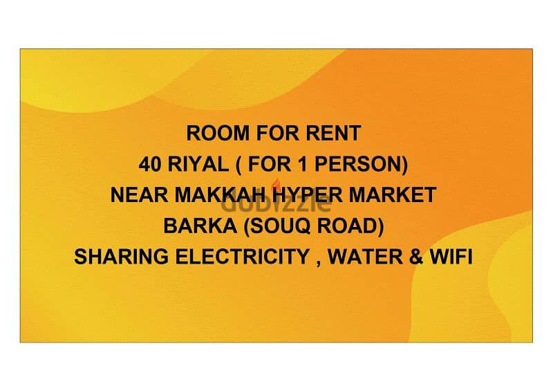 Room For Rent 40 Riyal Only 0