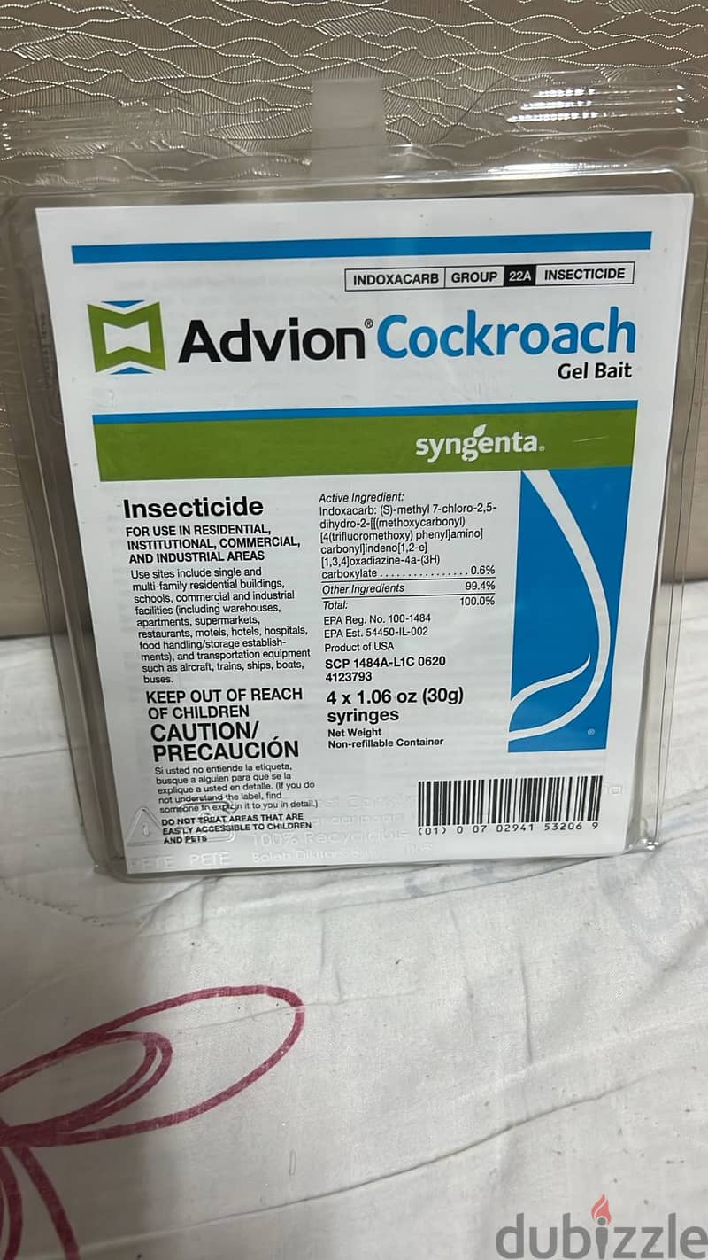 Advion Cockroach Gel Bait طُعم جل أدفيون للصراصير 1