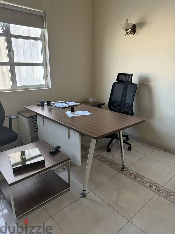 office full table Set with 3 chair 0