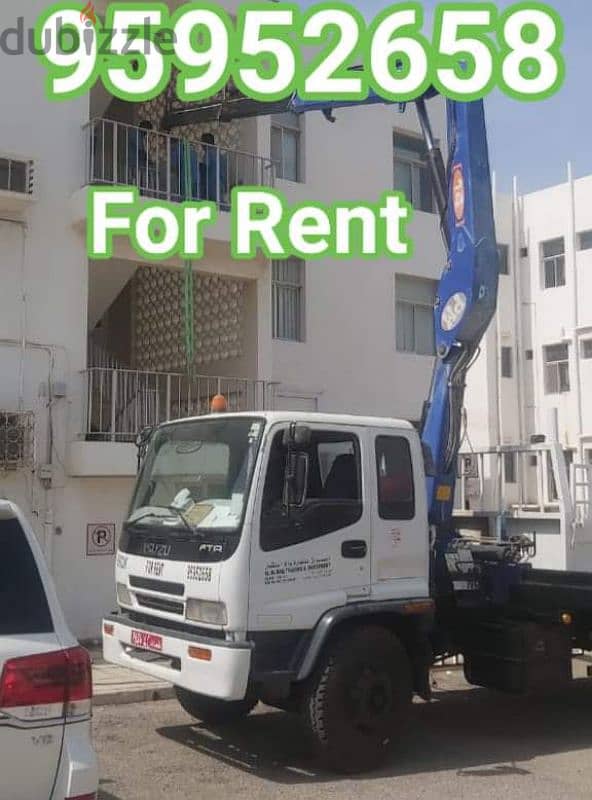 Hiup truck for rent all Muscat 7ton 10ton Best price for 0