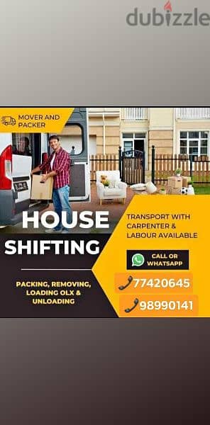 Qurum, House shifting service truck 3 tan 7 ton 10 tan loading. .