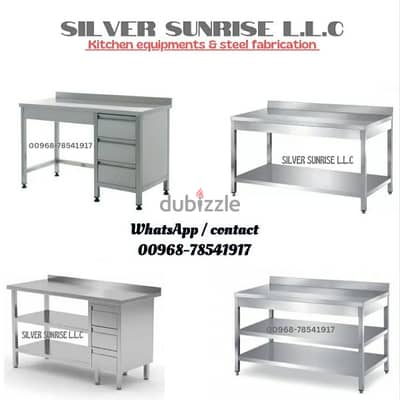 manufacturing ss table for home kitchen & restaurant