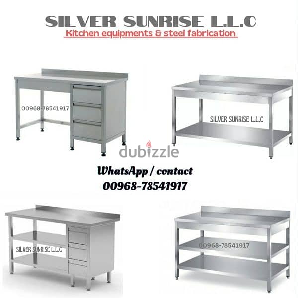 manufacturing ss table for home kitchen & restaurant 0