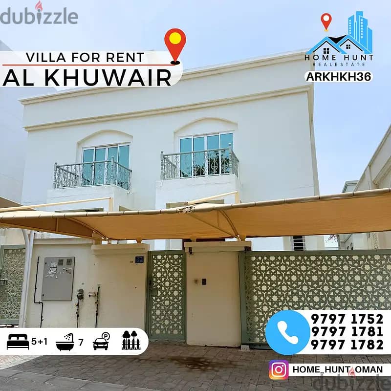 AL KHUWAIR | 5+1 BR VILLA FOR RENT 0