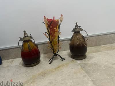 Lamps and Vase