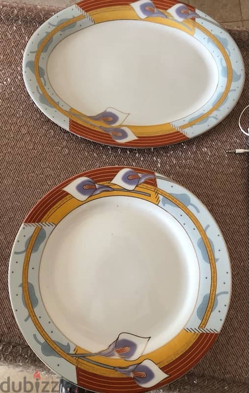 porcelain/chinaware dinner plate+ platter 1