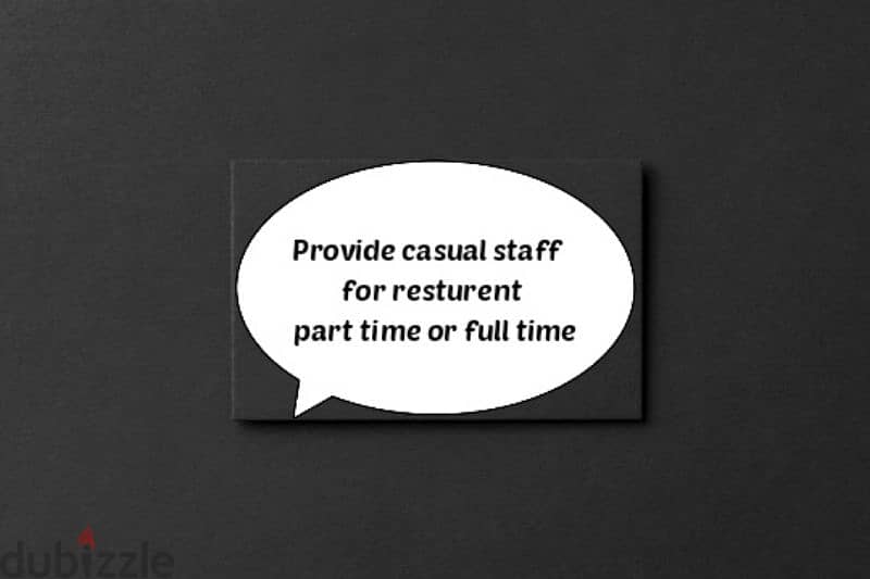 we provide part time casual staff waiter 0