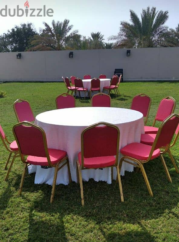 all chairs and table. khema . air cooler. tents. baby chair  for rent 9