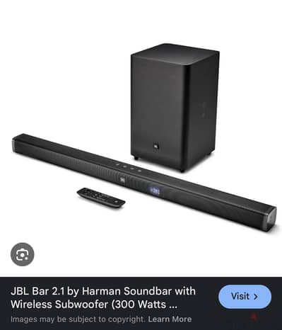 Jbl bar 300wats