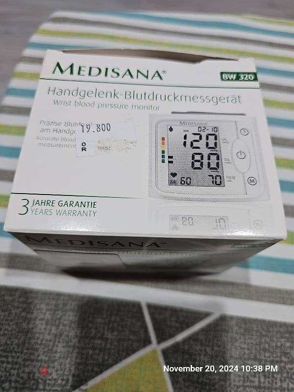 Blood pressure monitor brand Medisana Germany 1