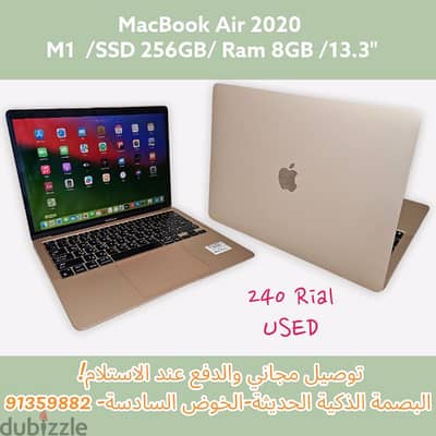 MacBook Air 2020 M1 in excellent condition with warranty