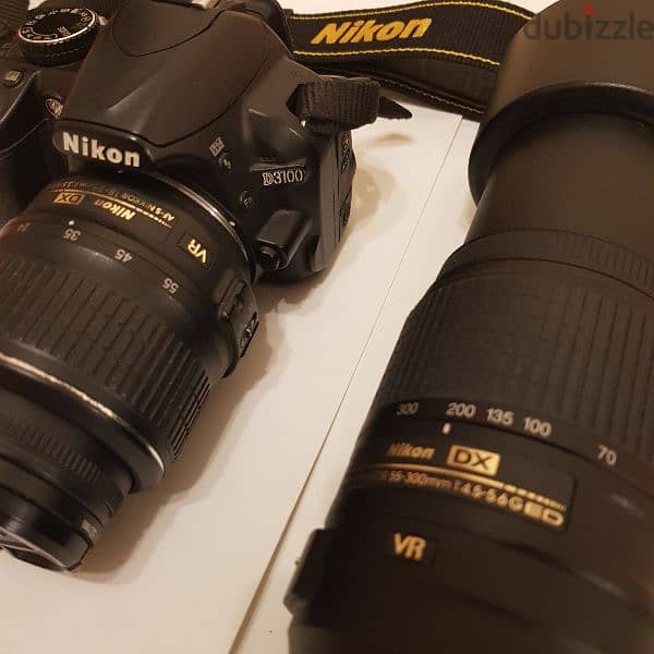 NIKON D3100 with DX VR Lense 55 -300 2