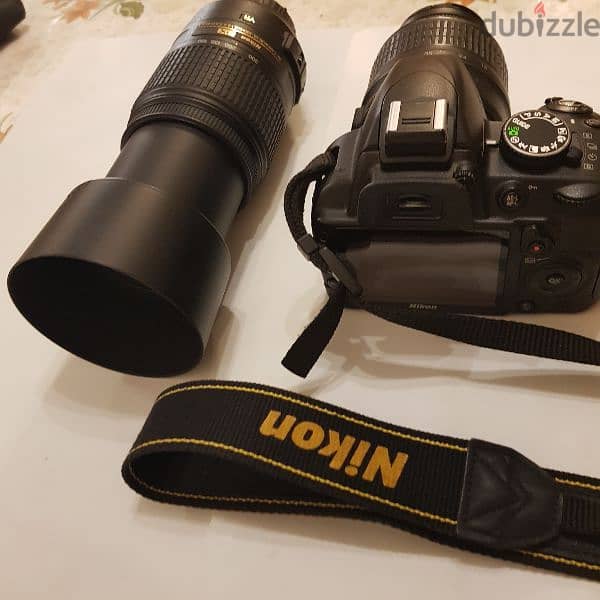 NIKON D3100 with DX VR Lense 55 -300 3