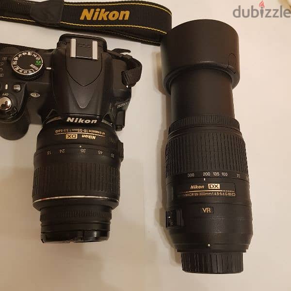 NIKON D3100 with DX VR Lense 55 -300 4